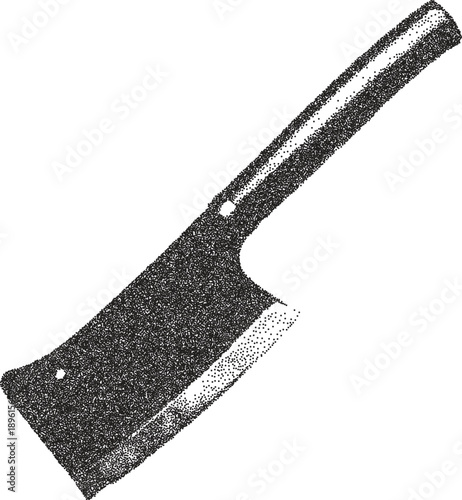 Dagger vintage y2k stipple art, blade halftone stipple brutalist retro vector png with transparent background, steel 2000s aesthetic photocopy effect tattoo