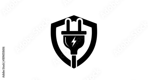 Electric Plug Shield Icon