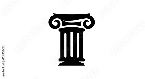 Ionic column silhouette
