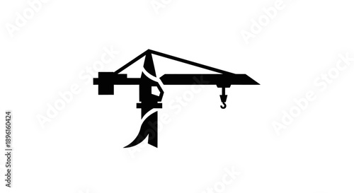 Construction Crane Silhouette
