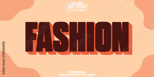 Fashion editable text effect, customizable makeup and beauty 3d font style