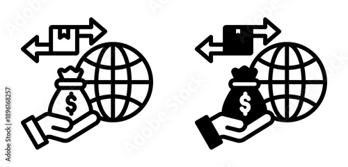 Trade Finance Icon  Collection line & Mixed Style icon 