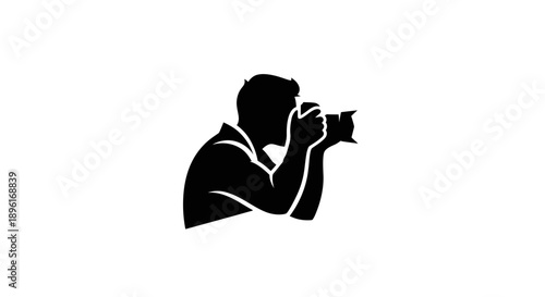 Silhouette of a photographer taking a picture