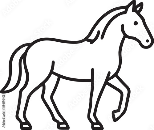 Art Horse Walking Pose