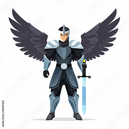 Dark Knight 2D Game Character Asset