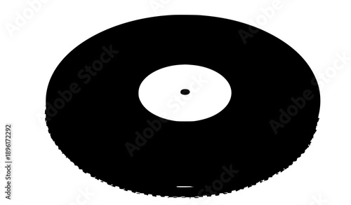 Realistic vinyl record vector illustration isolated on transparent background