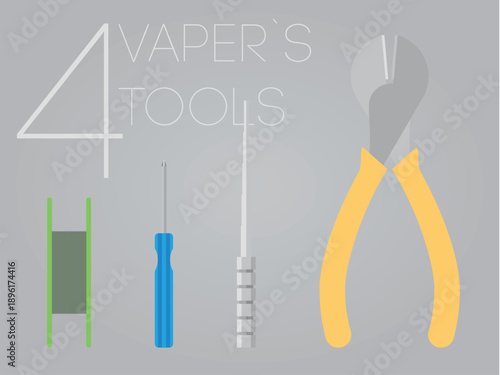 Electronic Cigarette Vaping Tool Set
