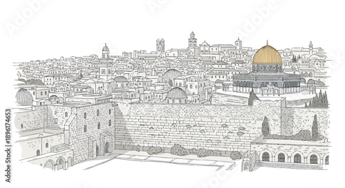 Dome of the Rock Jerusalem Israel.