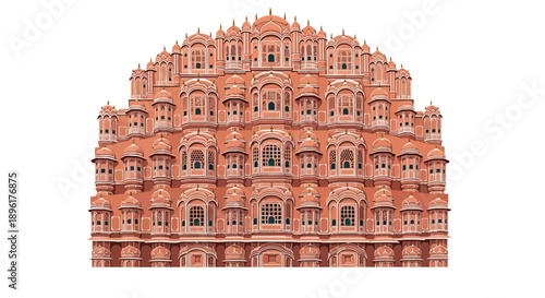 Hawa Mahal Palace Architecture Facade Exterior.