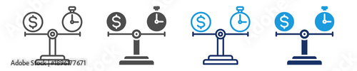 balance icon set multiple concept