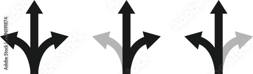 Crossroad Icon Set. Urban street junction symbols. Navigation and traffic signs. Road Intersection Symbols. Logistics and transport icons
