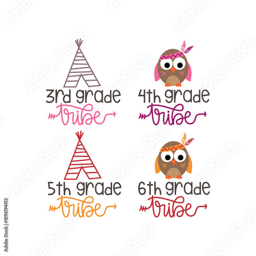 Grade Tribe Teepee Typography Set