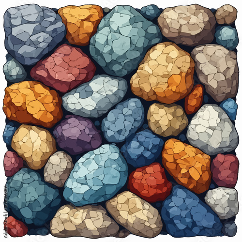 Multicolor stone pattern very cool