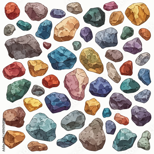 Multicolor stone pattern very cool