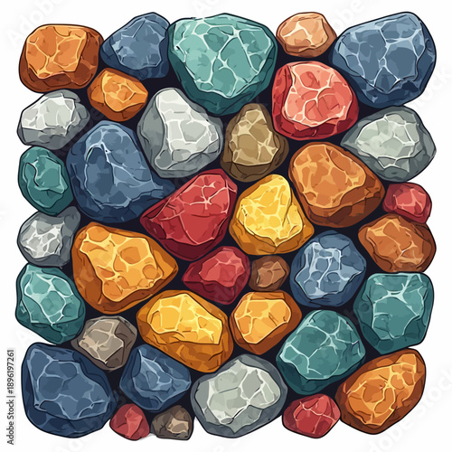 Multicolor stone pattern very cool