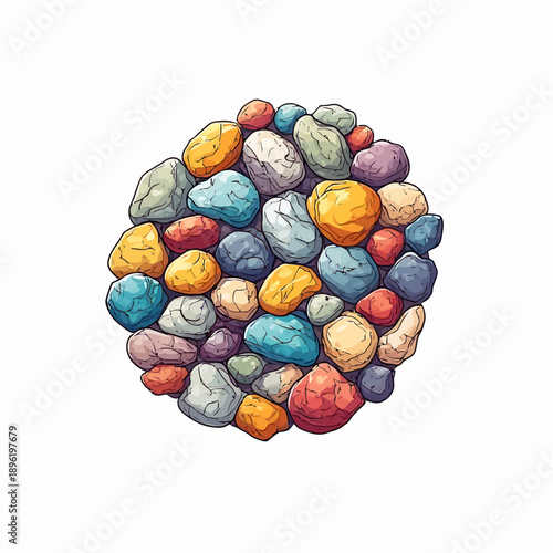 Multicolor stone pattern very cool