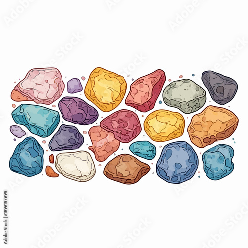 Multicolor stone pattern very cool