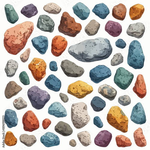 Multicolor stone pattern very cool