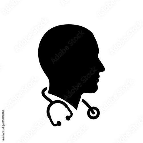 Medical professional with stethoscope for healthcare and diagnosis