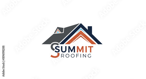 Summit Roofing Logo Design for Construction