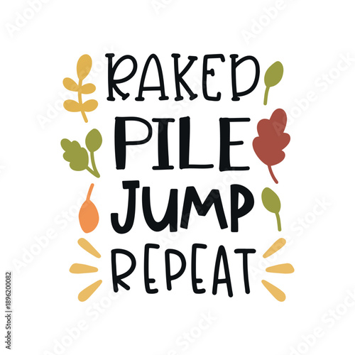 Raked Pile Jump Repeat Typography