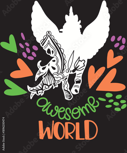 Awesome World Unicorn Wings