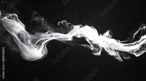 smoke on black background