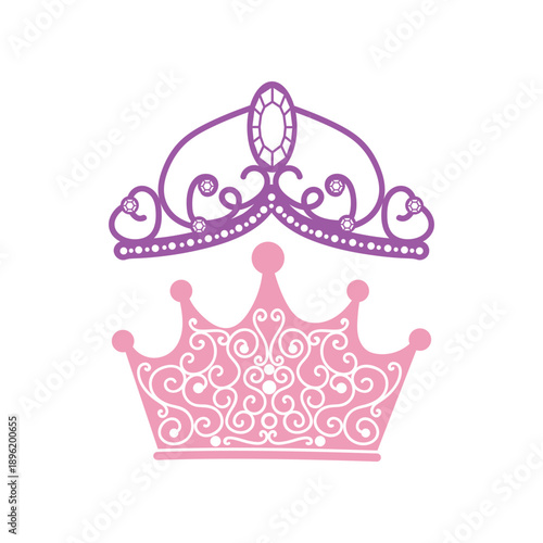 Pink Princess Tiara Crown