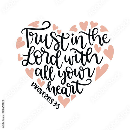 Trust In The Lord Heart Shape