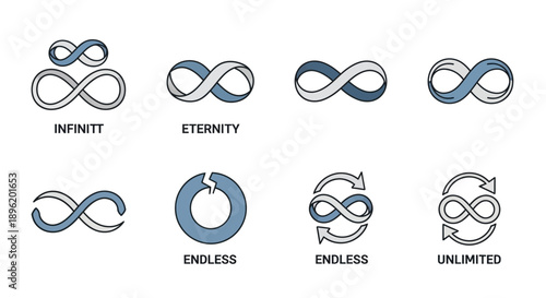 Infinity Symbols Collection: Eternity and Unlimited
