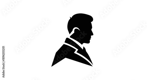 Man in Suit Silhouette