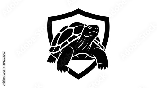Turtle in Shield Logo
