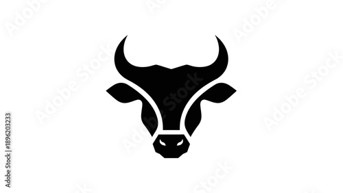 Stylized Bull Head Logo
