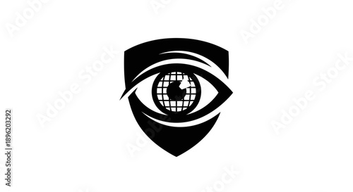 Shield with Eye and Globe