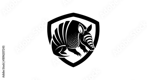 Armadillo in Shield Emblem