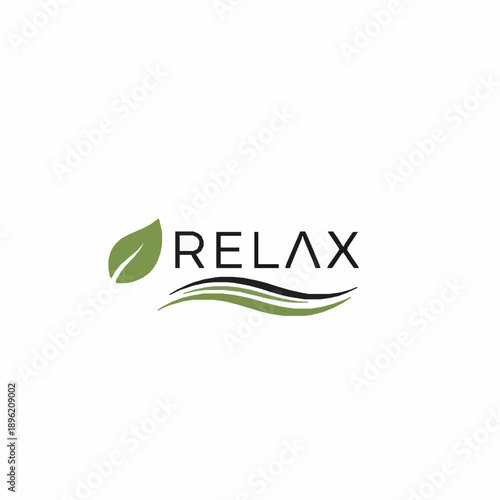 Relax wellness symbol vector illustration isolated on white background
