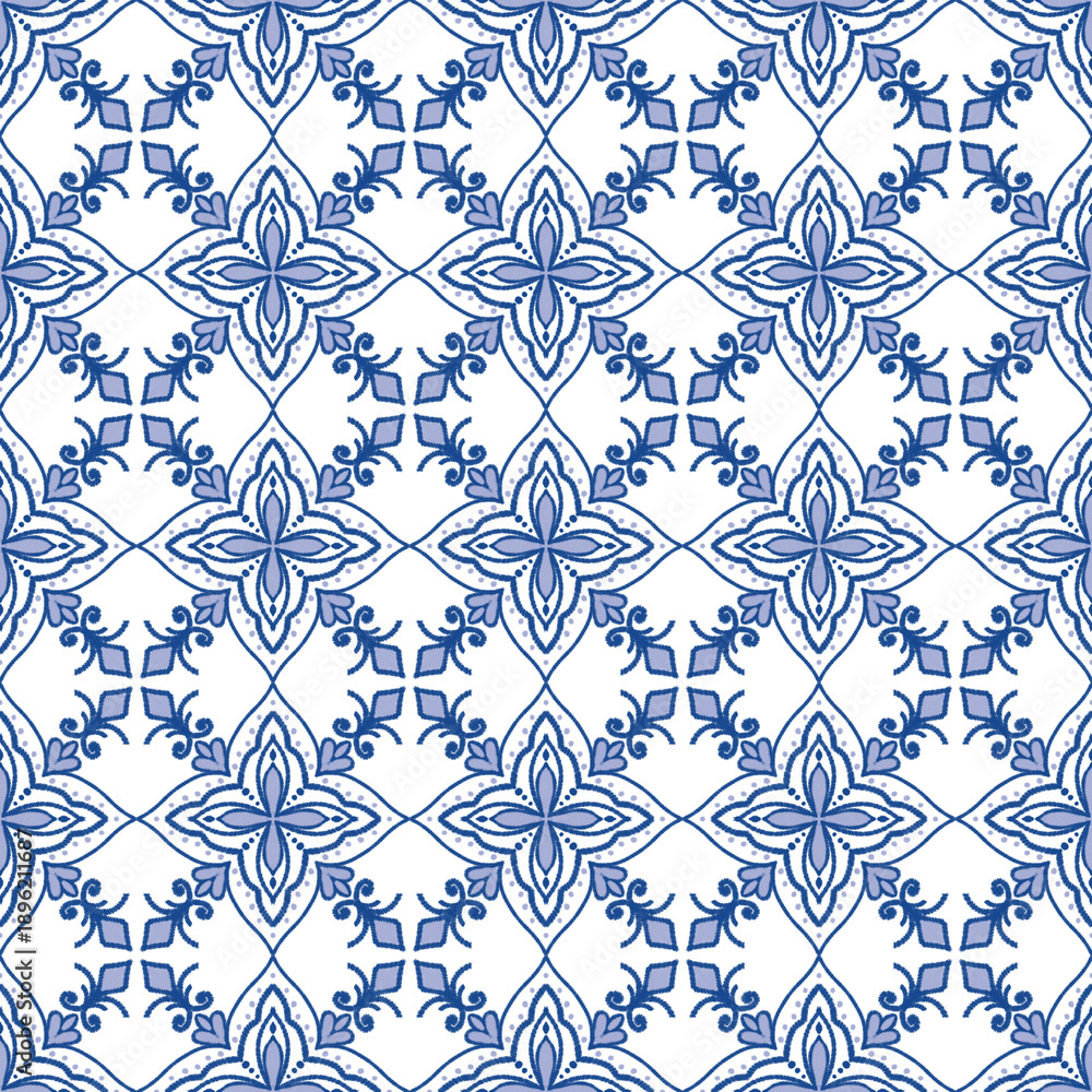 Obraz premium seamless damask pattern