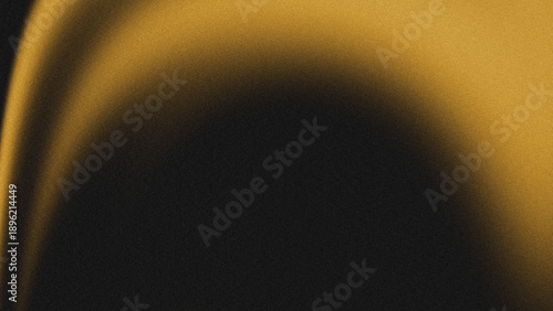 Cuadro en lienzo A luxurious abstract background featuring a soft, grainy golden halo gradient that fades into a deep black center, with a subtle film noise texture