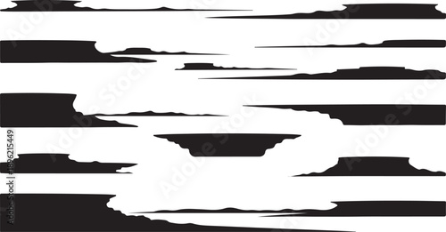 Abstract black and white striped background with blurred effect