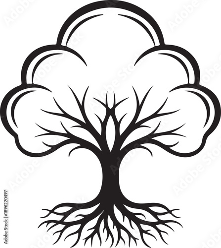 tree and bush with leaf wood bark set including pine fir oak elm and ash. Green plant for wild park yard or land shrub with grass and branch. Flat vector clip