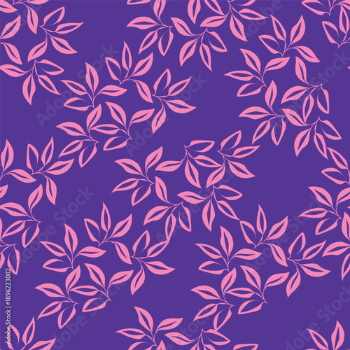 Seamless floral pattern, liberty ditsy print with cute large botany in retro folk style. Beautiful botanical design of hand drawn wild plants: flowers, leaves on black background. Vector illustration
