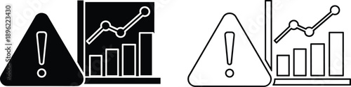 Business Risk Warning Analytics Icons
