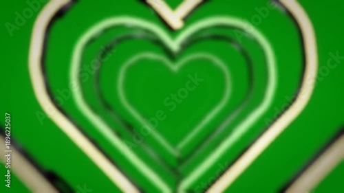 Abstract green hearts background design for love and affection concepts