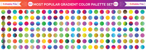 Metallic gradient foil background. most popular gradient. Gold, Pink gold, Silver and Holographic metal vector template