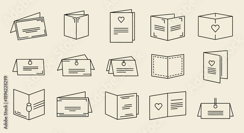 Collection of Simple Box Illustrations.