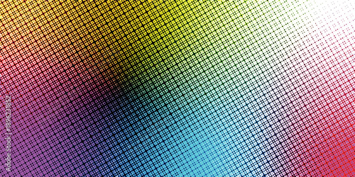 Halftone gradient background with vibrant colors transitioning from green to yellow