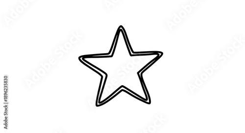 Black outline star shape symbol.