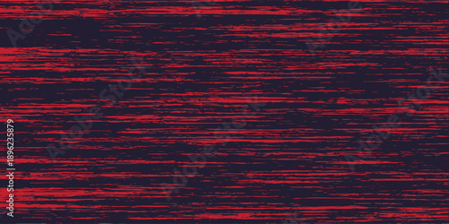 Abstract red scratch texture on dark background, horizontal grunge lines, modern background design