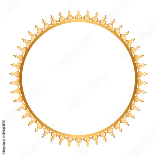Golden circle frame border