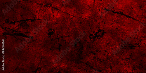 Dark red scratch and crack grunge distressed dust wall background. panorama dark red stone marble slate backdrop vintage background. pattern and texture of cracks, scratch rusty wall and chip.